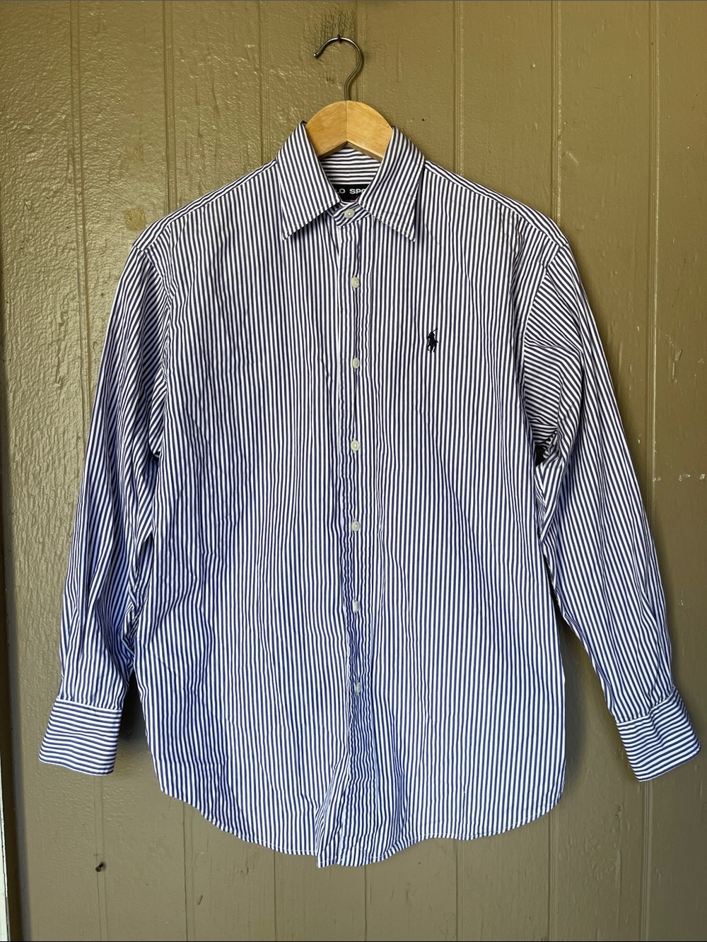 Polo Sport Ralph Lauren Vintage Striped Button-Up Dress Shirt Size 6